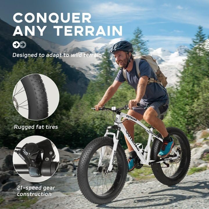 Outroad mountain bike fat tire for off road trails