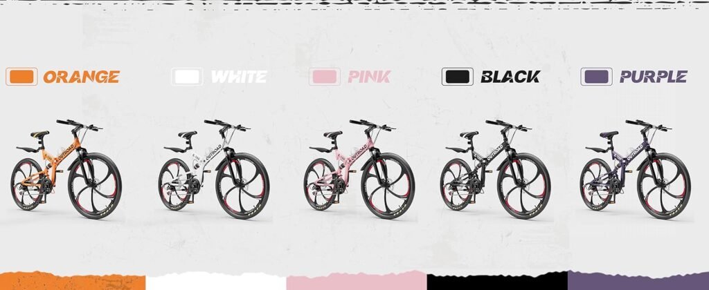 outroad folding mountain bike colors
