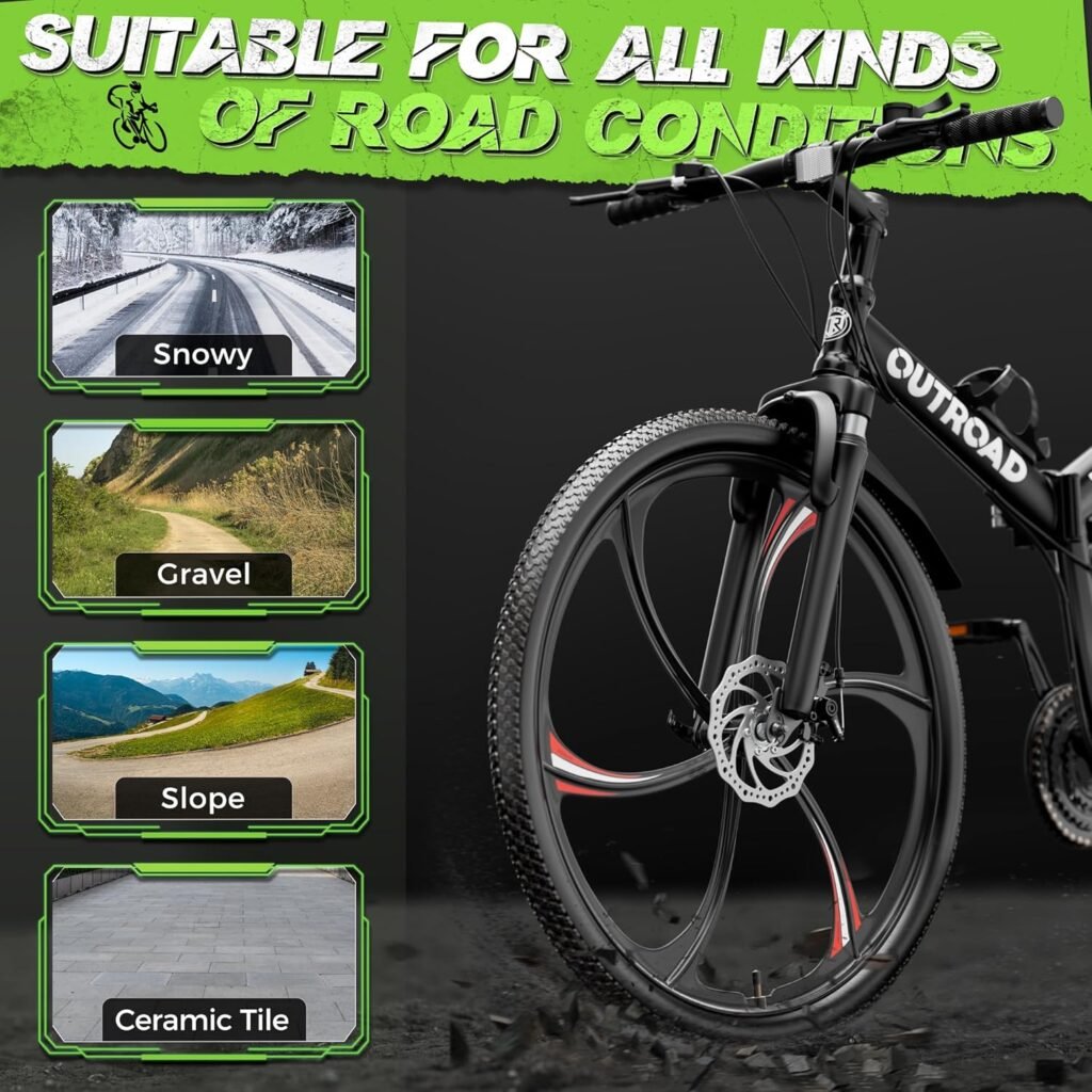 outroad folding mountain bike for all roads