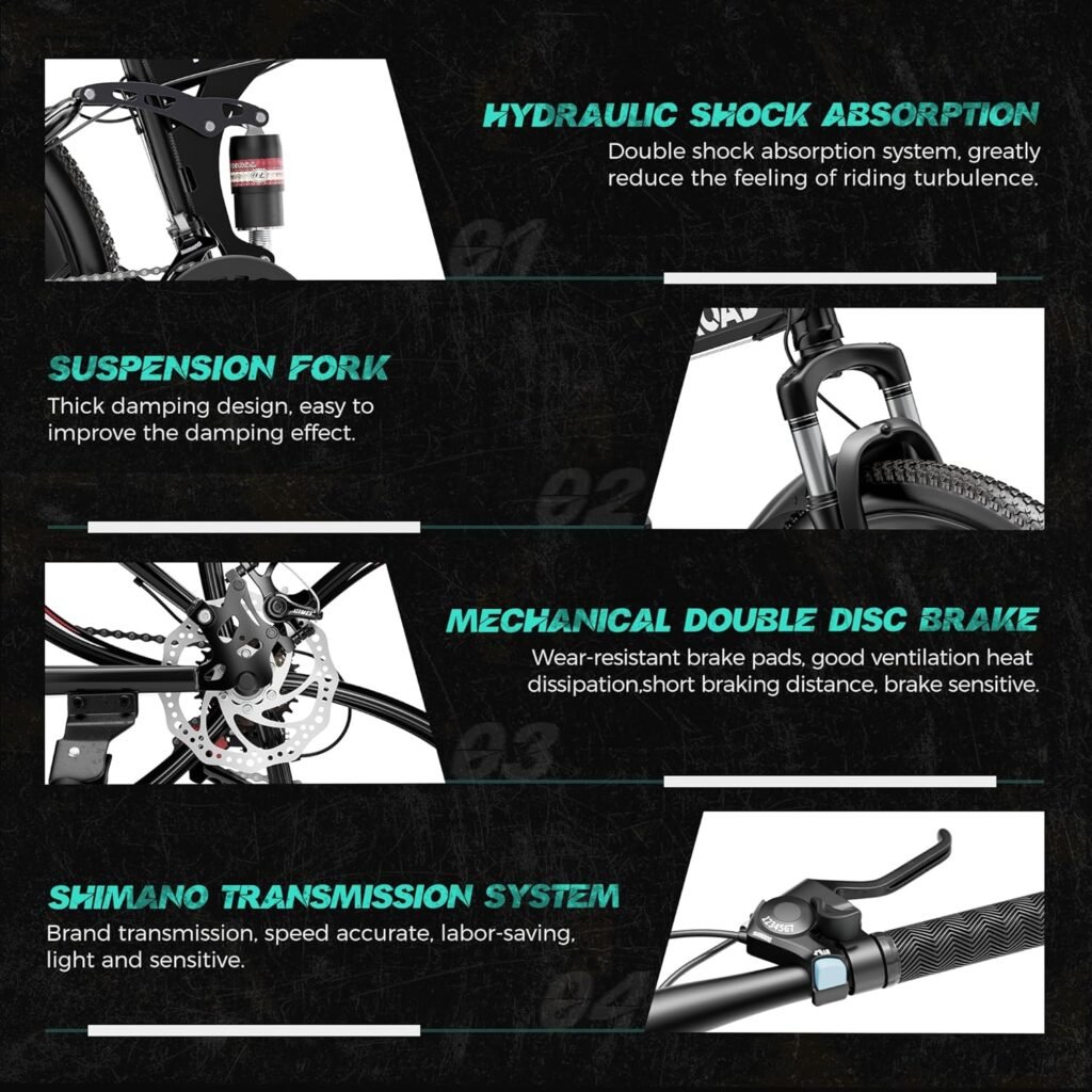 Outroad 26 Inch Folding Mountain Bike manual