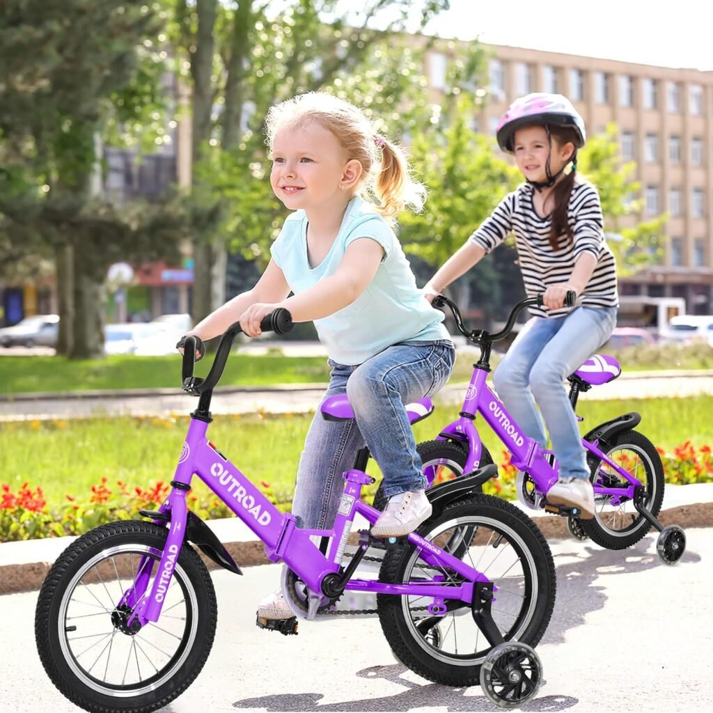 Outroad kids bike with training wheels for beginners