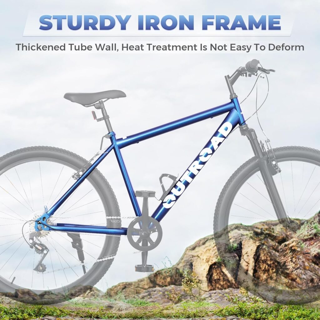 Outroad 26 inch mountain bike with steel frame