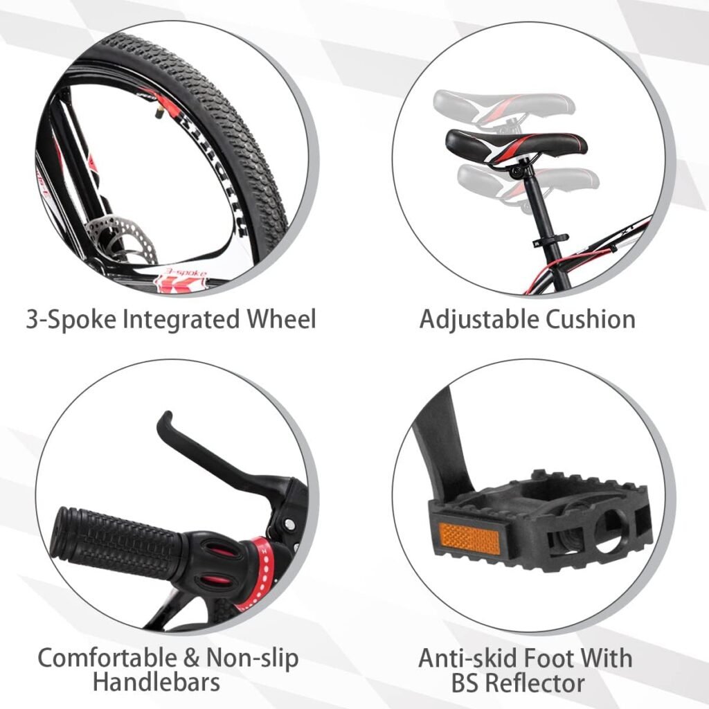 Outroad 26 Inch Mountain Bike for men and women outdoor riding